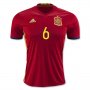 Spain Home Soccer Jersey 2016 A. INIESTA #6