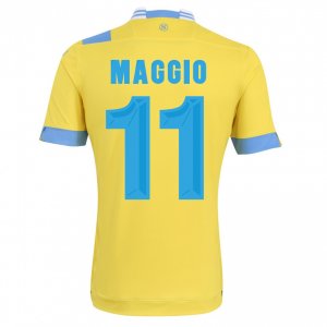 13-14 Napoli #11 Maggio Away Yellow Jersey Shirt
