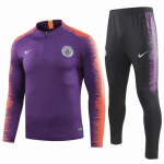 2018-19 Manchester City Strike Tracksuits Purple and Pants
