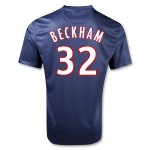 12/13 PSG #32 Beckham Home Soccer Jersey Shirt