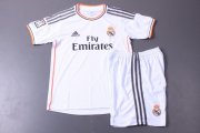 Kids Real Madrid 13/14 Home Jersey Kit(Shirt+shorts)