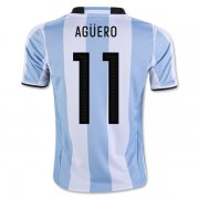 Argentina Home Soccer Jersey 2016 AGUERO #11