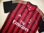 13-14 AC Milan Home Red&Black Soccer Jersey Shirt