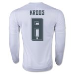 Real Madrid LS Home Soccer Jersey 2015-16 KROOS #8