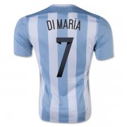 Argentina DI MARIA #7 Home Soccer Jersey 2015/16