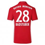 Bayern Munich Home Soccer Jersey 2016-17 28 BADSTUBER