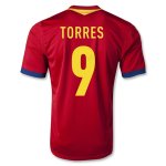 2013 Spain #9 TORRES Red Home Soccer Jersey Shirt
