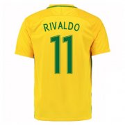 Brazil Home Soccer Jersey 2016/17 Rivaldo 11
