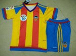Kids Valencia Away Soccer Kit 2015-16 (Shirt+Shorts)