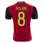 Belgium Home Soccer Jersey 2016 FELLAINI #8