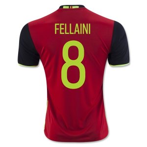 Belgium Home Soccer Jersey 2016 FELLAINI #8