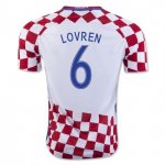 Croatia Home Soccer Jersey 2016 Lovren 6