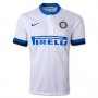 13-14 Inter Milan #13 Guarin Away White Soccer Jersey Shirt