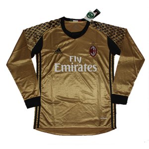 AC Milan Goalkeeper Soccer Jersey 16/17 LS Golden