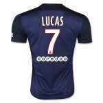 Paris Saint-Germain(PSG) LUCAS #7 Home Soccer Jersey 2015-16