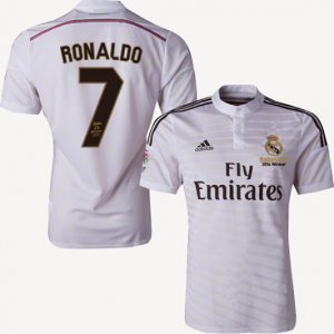 Ballon d\'Or 2014 Winner Ronaldo #7 Home Soccer Jersey White