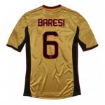 13-14 AC Milan #6 Baresi Away Golden Jersey Shirt