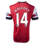 13/14 Arsenal #14 Walcott Home Red Soccer Jersey Shirt