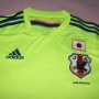 2014 World Cup Japan Away Long Sleeve Green Soccer Jersey Shirt