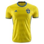 Sweden Home Soccer Jersey 2016 Euro