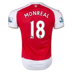 Arsenal Home Soccer Jersey 2015-16 MONREAL #18