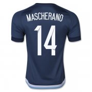 Argentina MASCHERANO #14 Away Soccer Jersey 2015/16