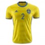 Sweden Home Soccer Jersey 2016 Lustig 2