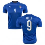 Italy Home Soccer Jersey 2016 9 Pelle