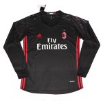 AC Milan Goalkeeper Soccer Jersey 16/17 LS Black