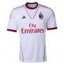 13-14 AC Milan #4 Muntari Away White Soccer Shirt