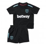 Kids West Ham United Away Soccer Kits 2017/18 (Shirt+Shorts) Black