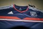 13-14 Olympique Lyonnais Away Navy Jersey Kit(Shirt+Shorts)