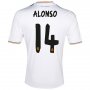 13-14 Real Madrid #14 Alonso Home Jersey Shirt