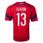 2014 FIFA World Cup Colombia Fredy Guarin #13 Away Soccer Jersey