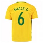 Brazil Home Soccer Jersey 2016/17 Marcelo 6