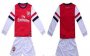 Kids Arsenal 13/14 Home Long Sleeve Kit(Shirt+shorts)