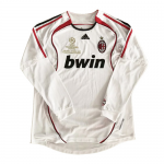 06-07 AC Milan Away White Long Sleeve Retro Jerseys Shirt