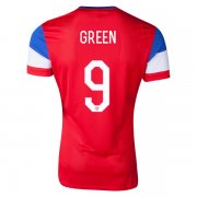 2014 USA #9 GREEN Away Soccer Jersey Shirt