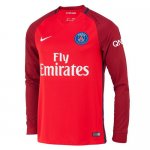 PSG Away Soccer Jersey 16/17 LS Red