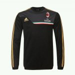 13-14 AC Milan Black Long Sleeve Crew Sweatshirt