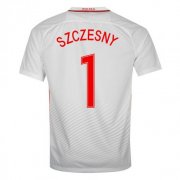 Poland Home Soccer Jersey 2016 Szczesny 1