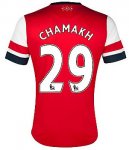 13/14 Arsenal #29 Chamakh Home Red Soccer Jersey Shirt