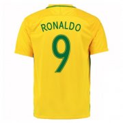 Brazil Home Soccer Jersey 2016/17 Ronaldo 9