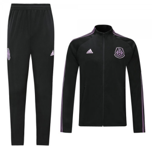 Mexico 2019 Black&Purple High Neck Collar Training Kit(Jacket+Trousers)