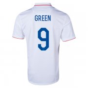 2014 USA #9 GREEN Home White Soccer Jersey Shirt