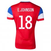 2014 USA #18 E. JOHNSON Away Soccer Jersey Shirt