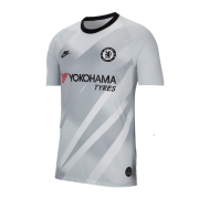 Chelsea Goalkeeper Gray&White Jerseys Shirt 19/20