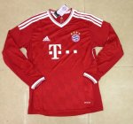 13-14 Bayern Munich Home Red Long Sleeve Jersey Shirt