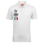 Italy Grand Slam White Polo T-Shirt