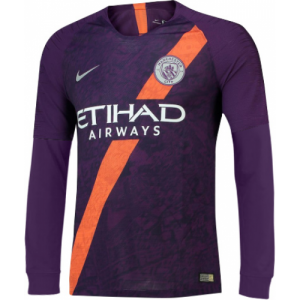 18-19 Manchester City 3rd Long Sleeve Soccer Jersey Shirt